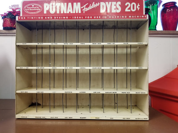 Putnam Fadeless Dyes Store Counter Display Advertising