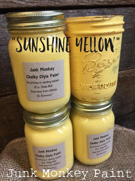 Junk Monkey Paint - Sunshine Yellow